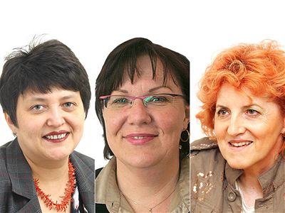 Damila Stehlíková, Dana Kuchtová, Vlasta Parkanová.