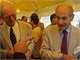 "Duchovn otcov" projektu Alan Watson (vlevo) a Jim Cronin pi inauguraci observatoe PAO