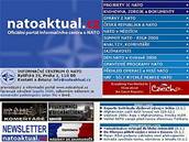 Homepage protálu natoaktual.cz.