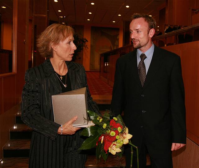 Martina Navrátilová se seznamuje s desetibojaem Tomáem Dvoákem