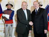 Prezidenta Václava Klause pozval na obd jeho slovenský protjek Ivan Gaparovi