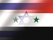 Izrael vlajka - Sýrie vlajka