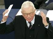 Pöttering hovoí k poslancm Evropského parlamentu krátce po svém zvolení