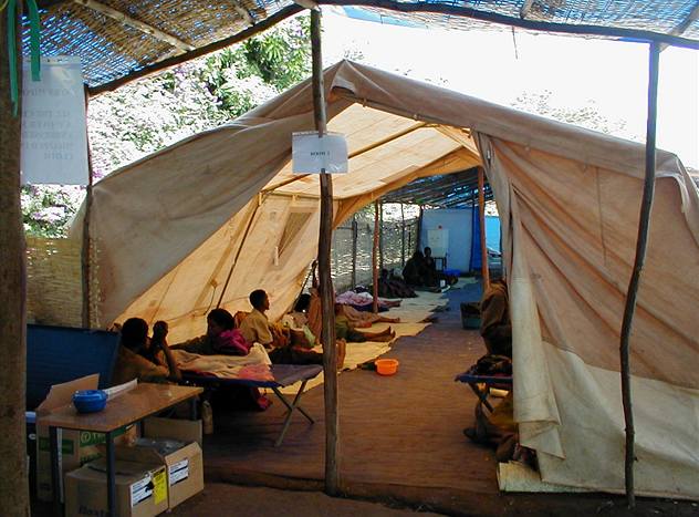 Mise organizace Lékai bez hranic v Etiopii bhem epidemie malárie.