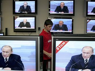 Rusk prezident Putin v televizi