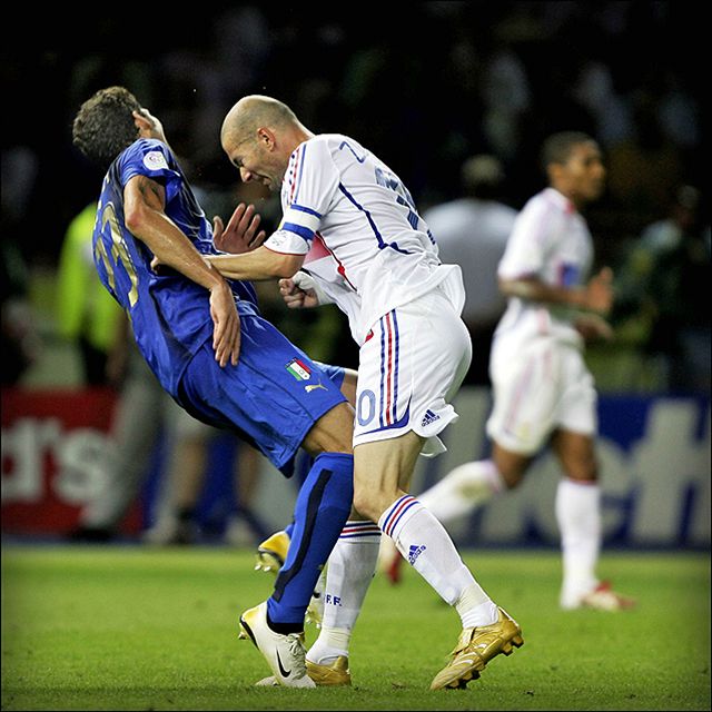 Zinedine Zidane ve finále MS ve fotbale, Nmecko