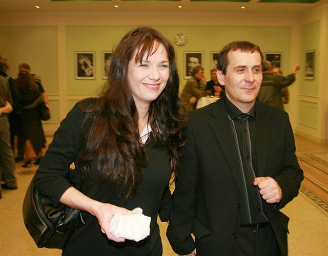 Tereza Kostková s partnerem Petrem Kracikem v Divadle pod Palmovkou 