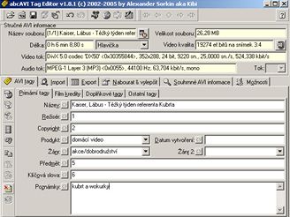 AbcAVI Tag Editor 