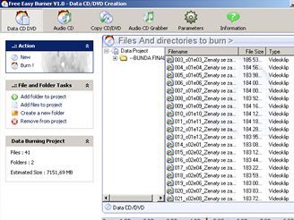 Free Easy CD DVD Burner 