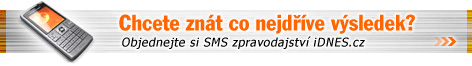 Chcete znt co nejdve vsledek? Objednejte si SMS zpravodajstv iDNES.cz