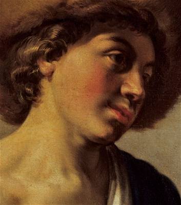 Hendrick Bloemaert: Pastý s píalou (detail)