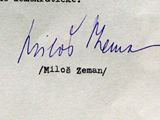 Oficiln dopis Miloe Zemana s jeho rezignac na lenstv v SSD