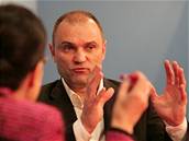 Ivan Langer pi rozhovoru s Michaelou Jílkovou
