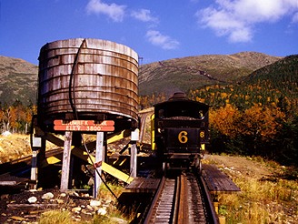 zkokolejka na Mt.Washington, New Hampshire, USA