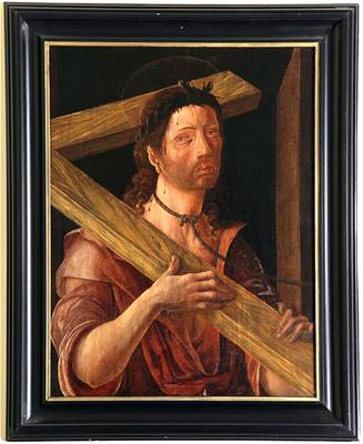 Lorenzo Costa (?): Kristus nesoucí kí (kolem 1480). 