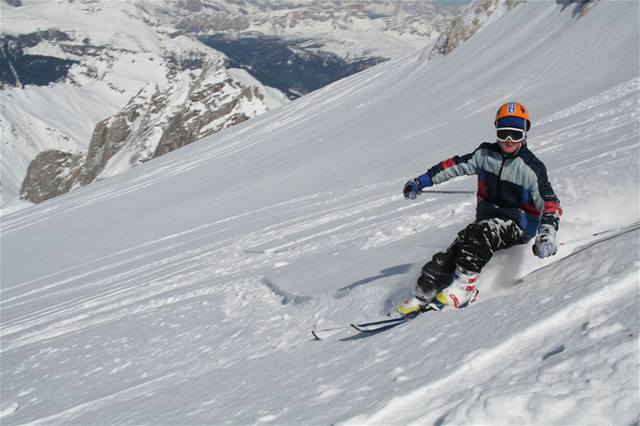 Marmolada: sjezdovka na ledovci