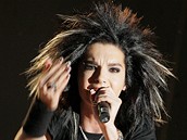Bill Kaulitz, zpvák Tokio Hotel, bhem koncetu v Ostrav