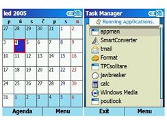 WM 2003 SE - kalend a Task Manager