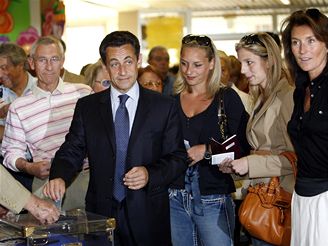 Nicolas Sarkozy s manelkou Cecili