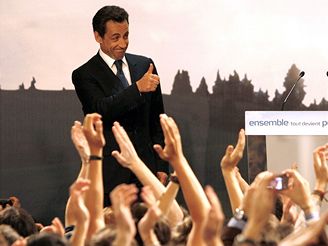Nicolas Sarkozy po vyhlen vsledk prvnho kola prezidentskch voleb