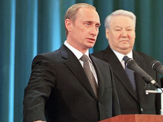 Vladimir Putin a Boris Jelcin