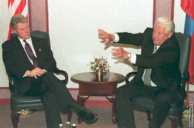 Boris Jelcin a Bill Clinton