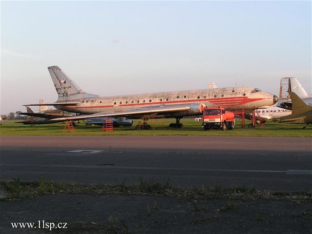 Letadlo Tu-104A v muzeu Kbely