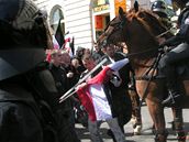 V Brn policie na prvního máje zabránila propagaci nacismu.
