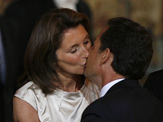 Nicolas Sarkozy lb svou manelku Cecilii 