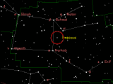 Mapa se souhvzdm Pegasa