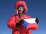 Pavel Bm na vrcholku Mount Everestu