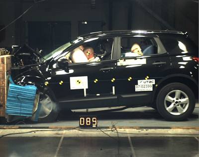 Crashtest Nissanu Qashqai