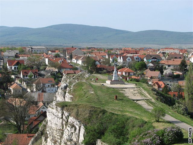 Pohled z hradeb na msto Veszprém