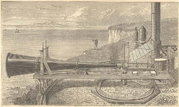 Meteorologick stanice - akustick sledovn atmosferickch jev (1875)