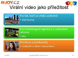 N-Joy ukazuje moosti tzv, virlnho videa