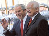 Prezident Bush a prezident Klaus