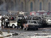 Nálo vybuchla ve chvíli, kdy americký konvoj projídl Bagdádem. Ilustraní foto