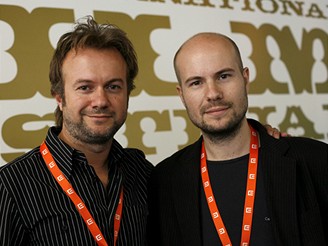 MFFKV - delegace k filmu Pudor (Ostych) - Tristn Ulloa a David Ulloa