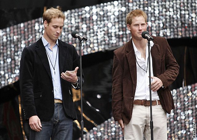 Koncert pro Dianu - princové William a Harry