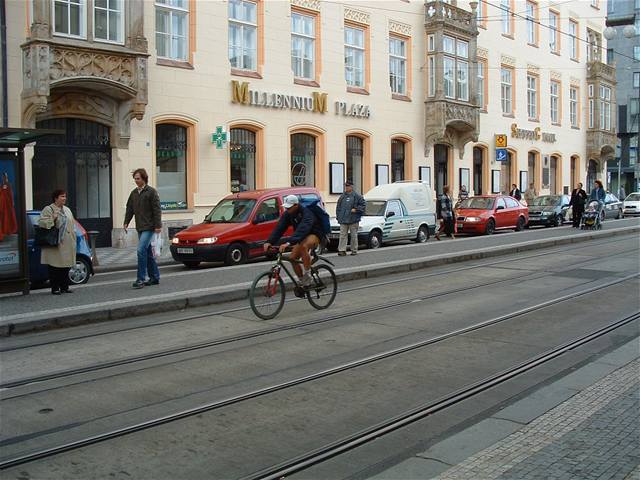 Práv jízda na ervenou je astou píinou nehody cyklist.