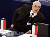 Maciej Giertych na zasedání europarlamentu