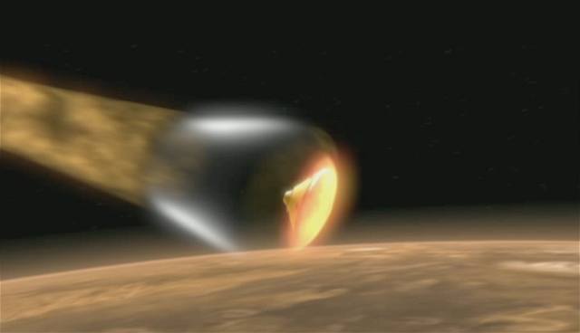 Phoenix - vstup do atmosféry Marsu