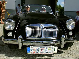 Karlovarsk Vetern rallye -  MG A roadster (1956)