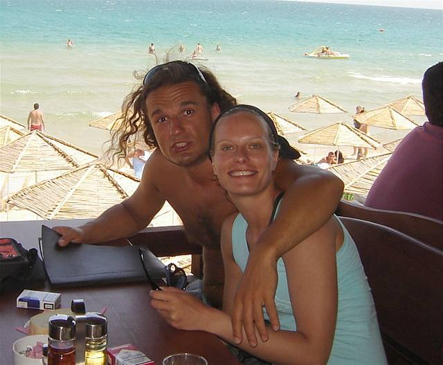 Kristina Kloubková a Alan Bastien na dovolené v Bulharsku
