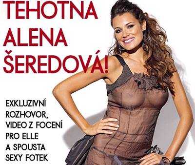 Alena eredová v záijovém vydání magazínu Elle