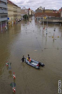 Stanice metra Florenc byla povodní postiena nejvíc ze vech 25 stanic, které voda vyadila.