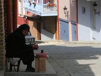 Msteko Signagi na vchod Gruzie