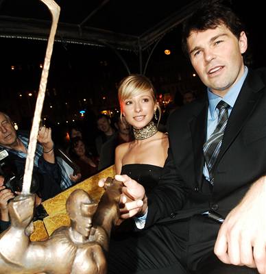 Zlatá hokejka 2006/2007 - Jaromír Jágr s pítelkyní Innou Puhajkovou