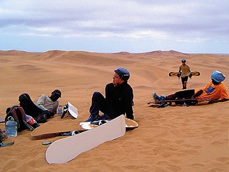 Sandboarding v Namibii