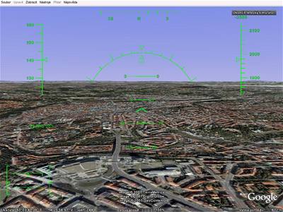 V Google Earth je i letecký simulátor